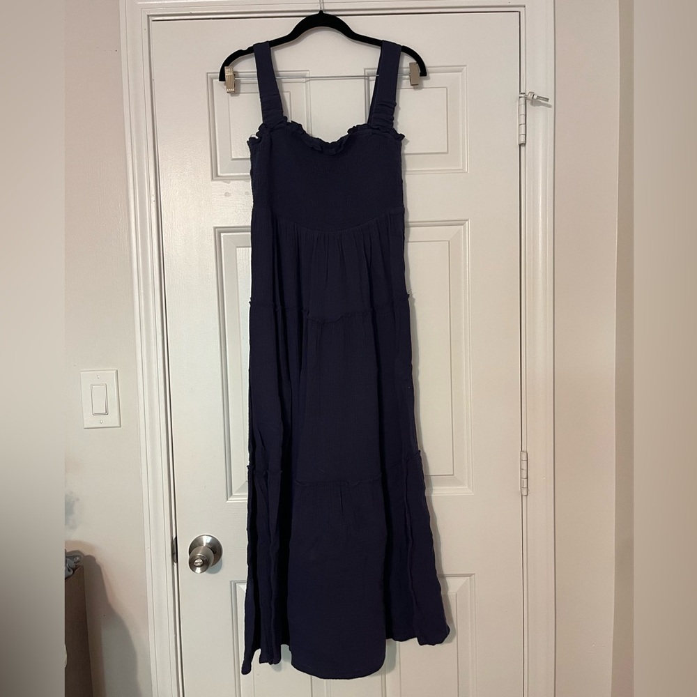 Umgee Navy Midi Dress